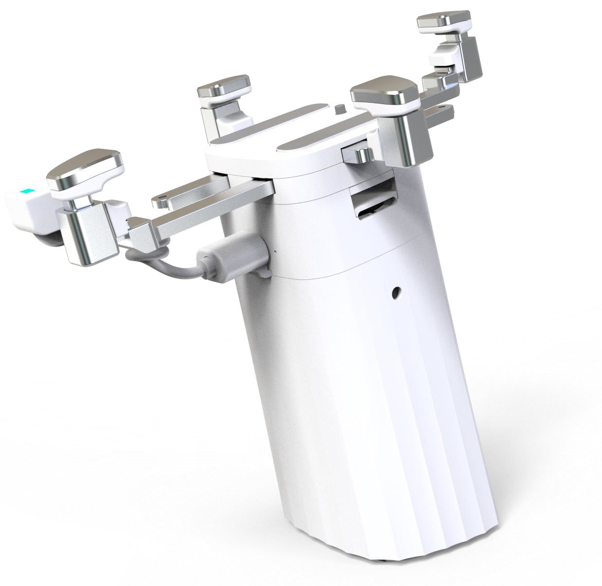 NHT Strong Recoiled - vista del pedestal con brackets abiertos