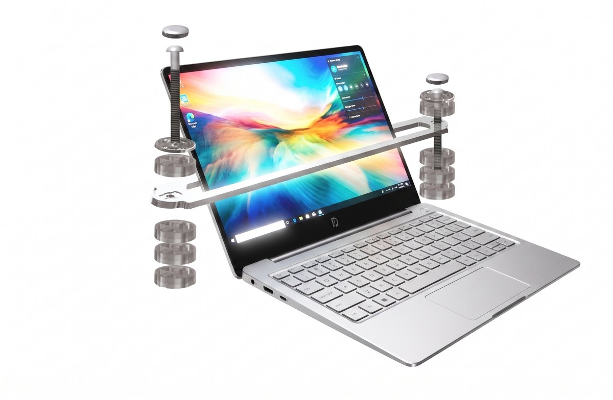 Protrack VPG acrílico - sistema de seguridad para notebook con barra de acero oculta